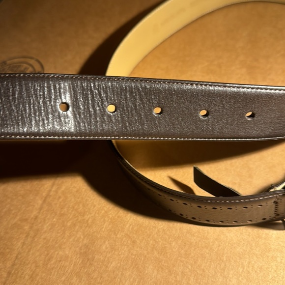 Mezlan men’s brown leather belt - Picture 6 of 8